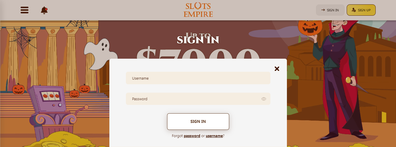 Slot Empire Sign In